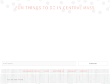 Tablet Screenshot of funthingstodoincentralmass.com